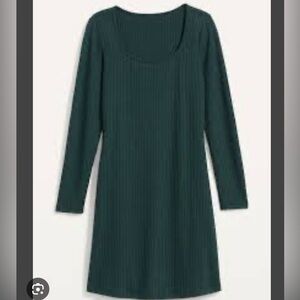 Old Navy - Ribbed Swing Dress - Forest Green - Size XL